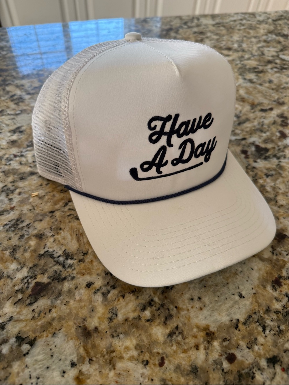 Have A Day White Trucker Hat - Unbranded